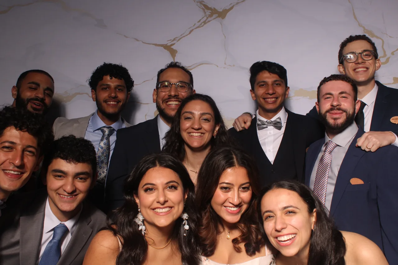 Guests enjoying a Golden Captures photo booth rental — event photo 10