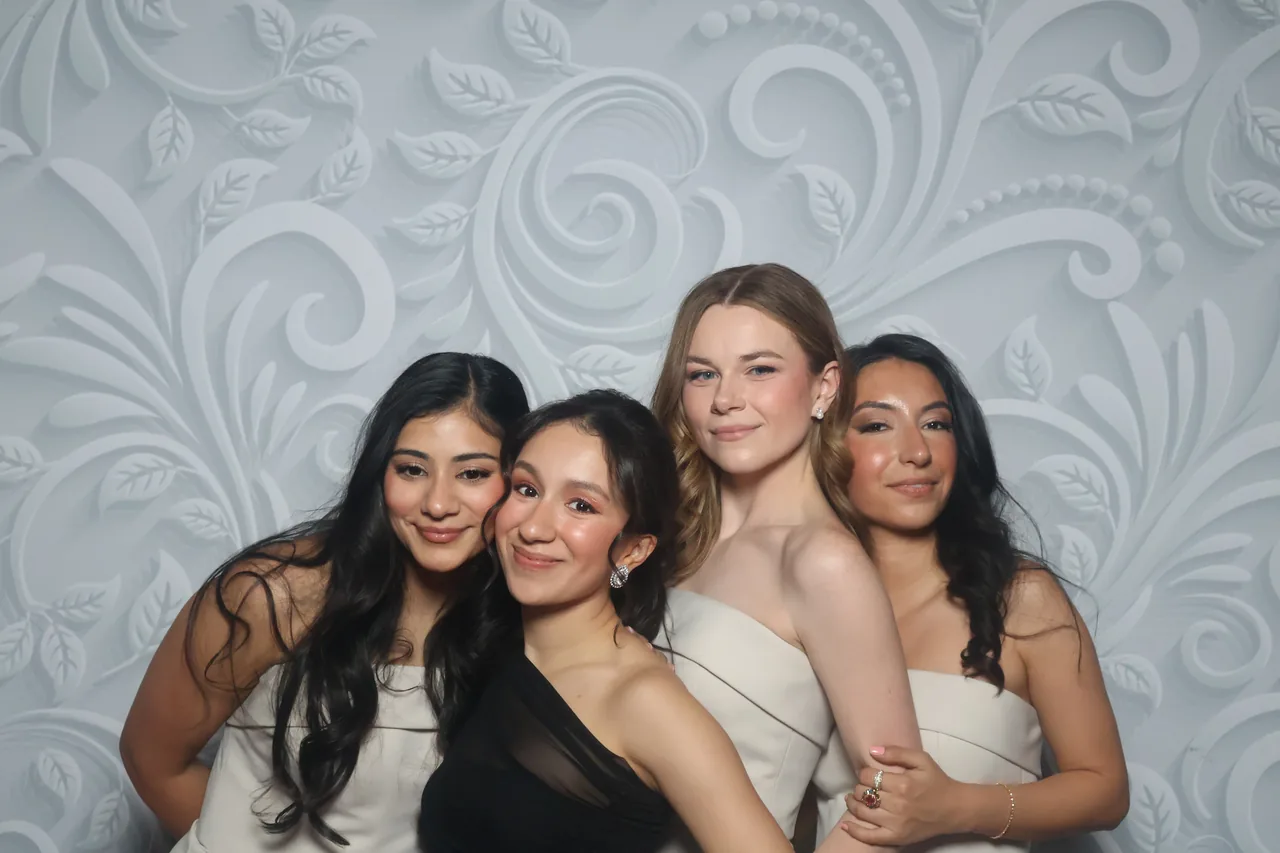 Guests enjoying a Golden Captures photo booth rental — event photo 30